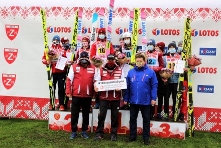 Podium Mistrzostw Polski w skokach narciarskich